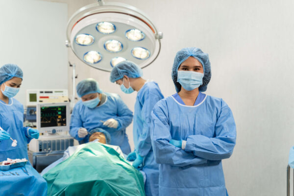 Medical,Team,Performing,Surgical,Operation,In,Hospital,Operating.,Medical,Team